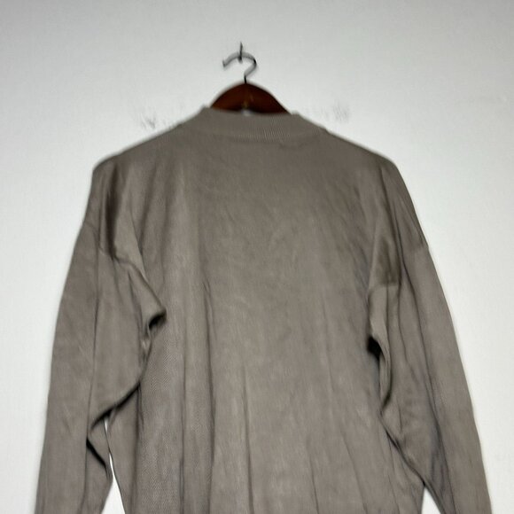 VTG Jhane Barnes Silk 90s Sweater Men XL Crewneck Pullover Lightweight Minimal - Picture 5 of 16